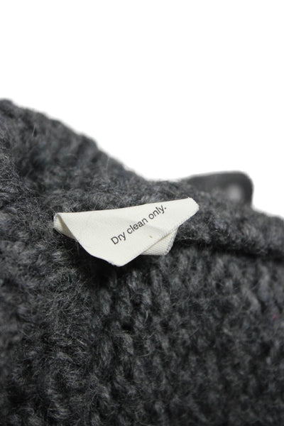 J Crew Women Cape Sweater Gray Wool V-Neck Sleeveless Size S