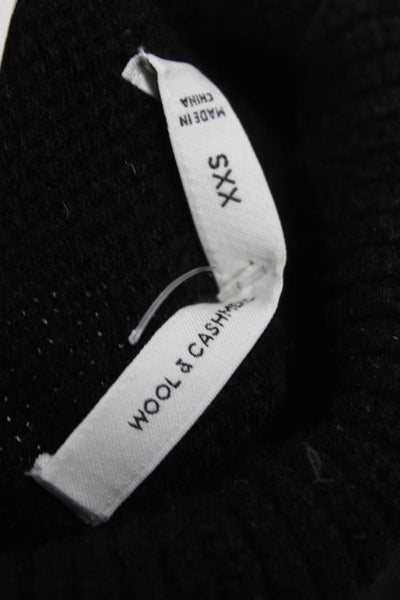 Babaton Women Black Wool Turtleneck Pullover Sweater Size 2XS