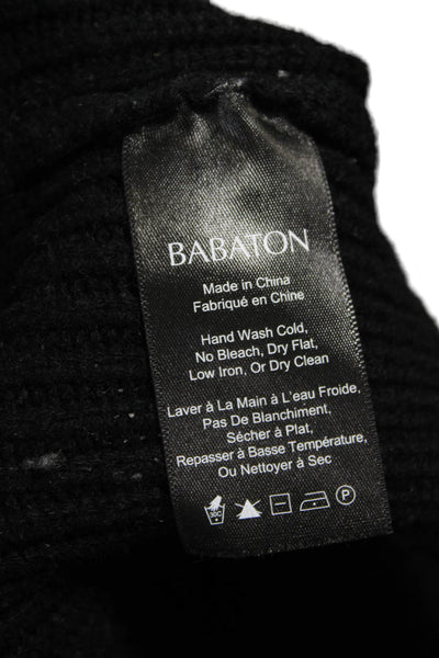 Babaton Women Black Wool Turtleneck Pullover Sweater Size 2XS