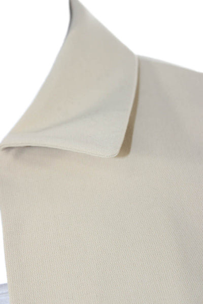 The Open Product Womens Basic Jacket Beige Polyester Blend Long Sleeve Size 1