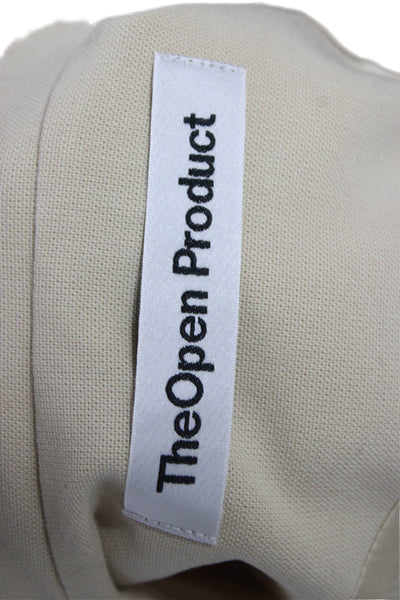 The Open Product Womens Basic Jacket Beige Polyester Blend Long Sleeve Size 1