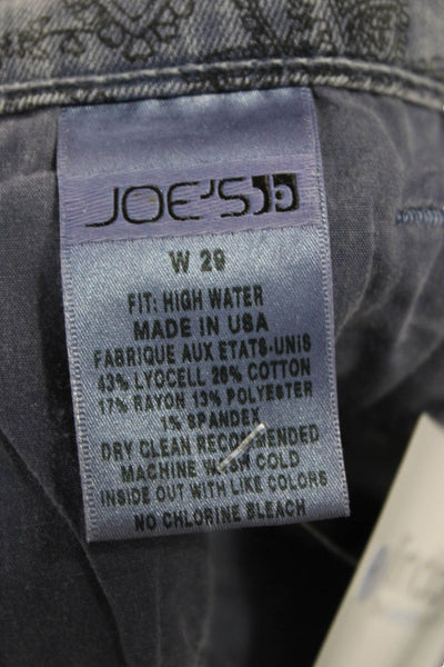 Joes Womens Skinny Paisley Jeans Blue Cotton Blend Mid Rise Size 29