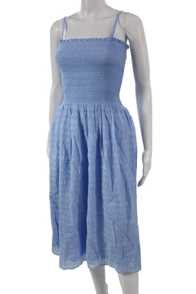 Stockholm Atelier + Other Stories Womens Sundress Blue Lyocell Size XS