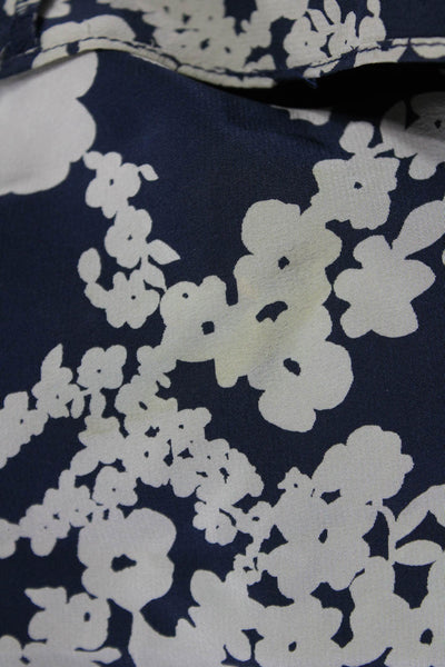 Ulla Johnson Womens Silk Blue Shift Dress Boat Neck Short Sleeve Size 2