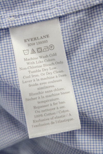 Everlane Womens Blue Cotton Square Neck Sleeveless Long Sundress Size 2XS