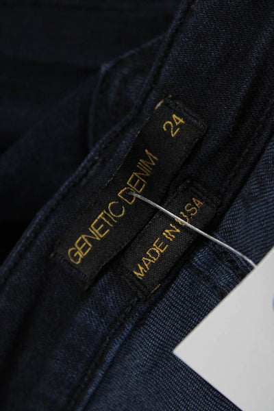 Genetic Denim Womens Bootcut Jeans Blue Low Rise Cotton 31 Inseam Size 24