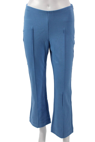 Everlane Womens Cropped Blue Cotton Pants Zip Closure Size S
