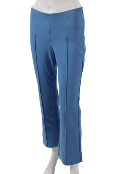 Everlane Womens Cropped Blue Cotton Pants Zip Closure Size S