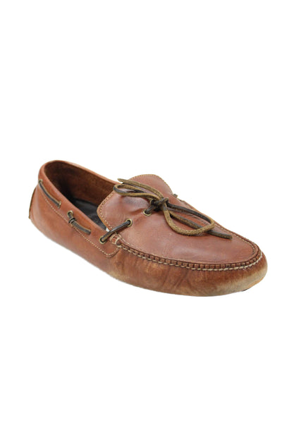 Cole Haan Mens Leather Slide On Driving Loafers Brown Size 11 Medium