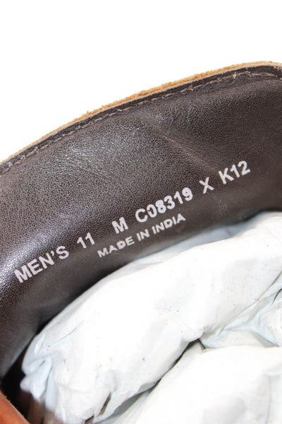 Cole Haan Mens Leather Slide On Driving Loafers Brown Size 11 Medium