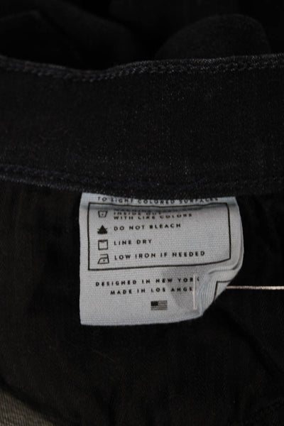 AYR Womens Skinny Blue Jeans Mid Rise Button Cotton Blend Size 24