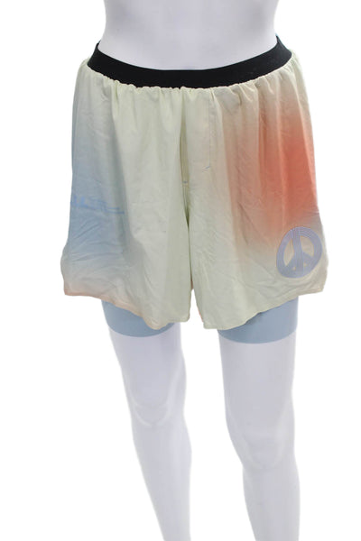 Lululemon x Madhappy Mens Athletic Multi Colorblock Drawstring Shorts Size S