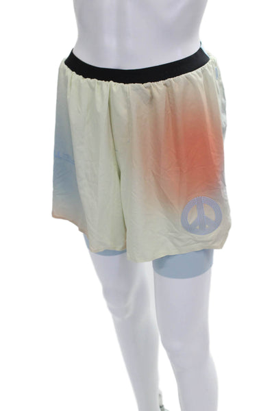 Lululemon x Madhappy Mens Athletic Multi Colorblock Drawstring Shorts Size S