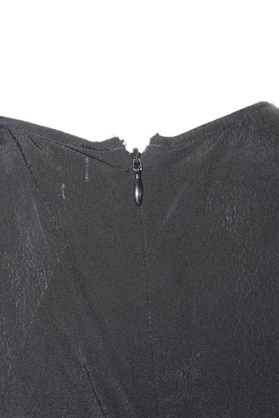 Isabel Marant Etoile Womens Black Cupro Shift Dress Short Sleeve Size S