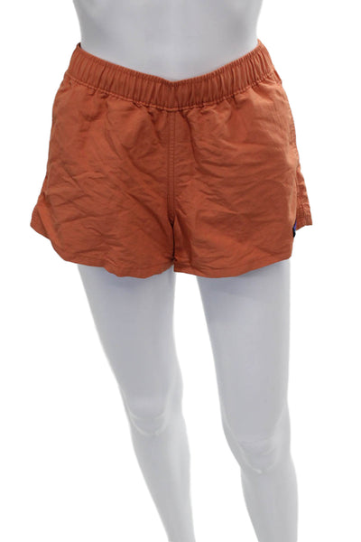 Patagonia Women Athletic Orange Recycled Nylon Solid Shorts Size XS