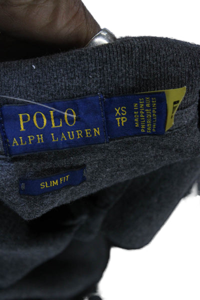 Polo Ralph Lauren Womens Basic Collared Short Sleeve Gray Cotton Polo Size XS