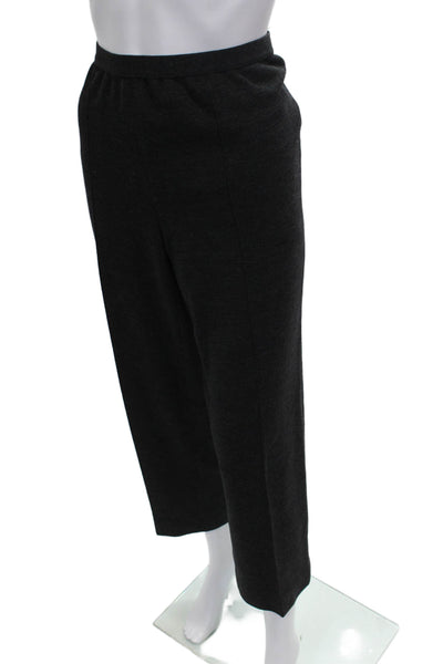 Luisa Spagnoli Womens Dress Pants Gray Wool Size 44