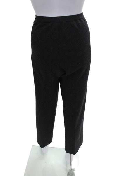 Luisa Spagnoli Womens Dress Pants Gray Wool Size 44