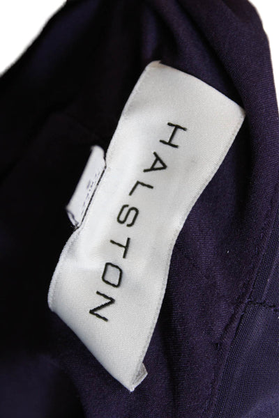Halston Womens Purple Strapless Acetate Tunic Size 8