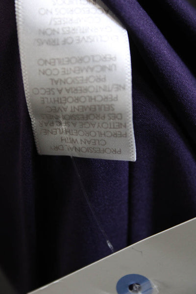 Halston Womens Purple Strapless Acetate Tunic Size 8
