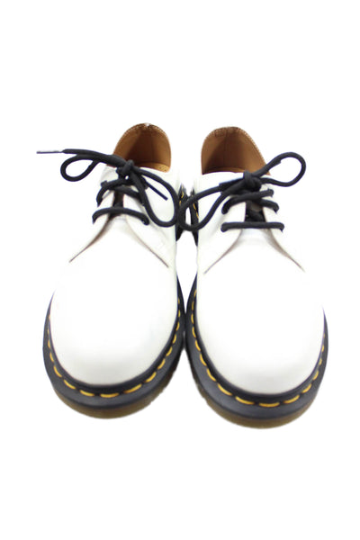 Dr. Martens Womens Lace Up Round Toe Leather Oxfords White Size 5