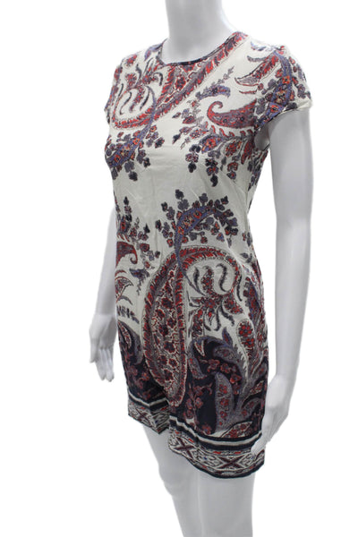 Isabel Marant Etoile Women Multicolor Cotton Playsuit Short Sleeve Zip Size 36