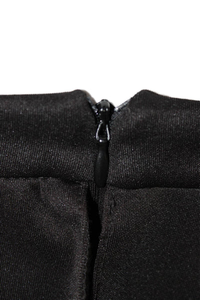 Loewe Women Black Pencil Skirt Polyester Zip Knee Length Size S