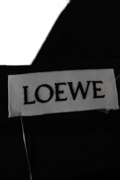 Loewe Women Black Pencil Skirt Polyester Zip Knee Length Size S