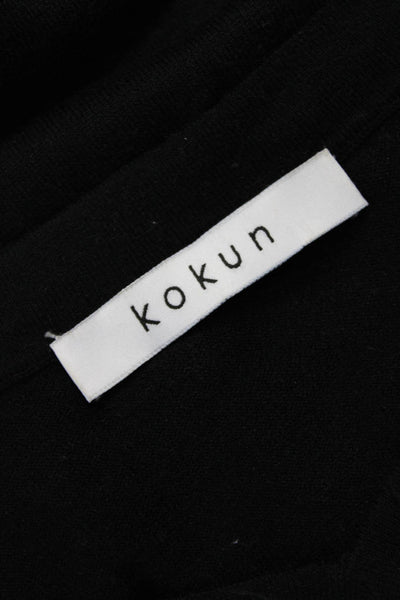 Kokun Womens Sleeveless V Neck Tunic Black 80% Bamboo Petites Size XS