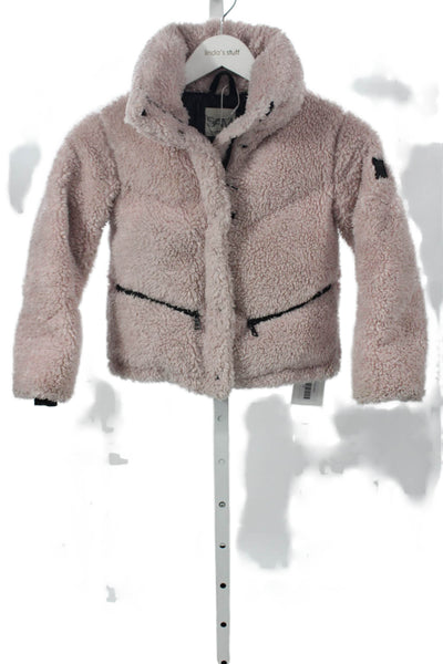 SAM Girls Long Sleeves Collared Snap Button Full Zip Coat Pink Size 6