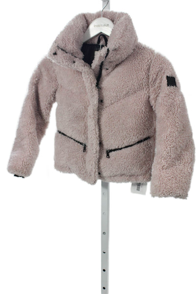 SAM Girls Long Sleeves Collared Snap Button Full Zip Coat Pink Size 6