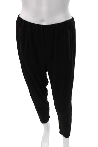Elaine Kim Womens Harem Pants Black Rayon Pull On Solid Size M