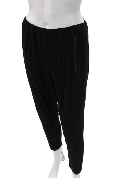 Elaine Kim Womens Harem Pants Black Rayon Pull On Solid Size M