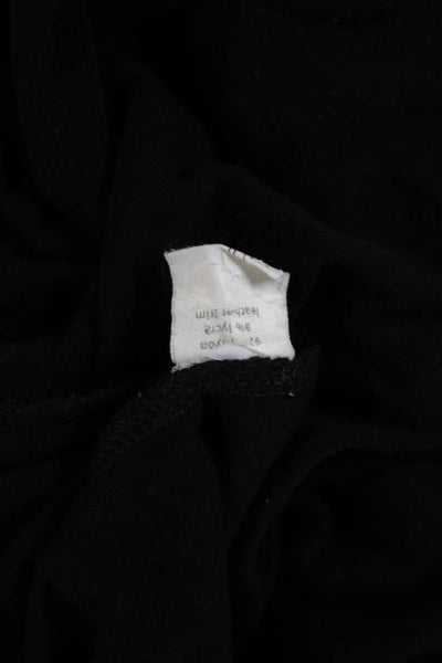 Elaine Kim Womens Harem Pants Black Rayon Pull On Solid Size M