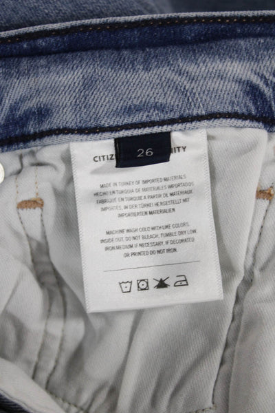 Citizens of Humanity Womens Skinny Jeans Blue Mid Rise Size 26