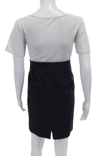Elie Tahari Women Sheath Knee Length Wool Skirt White Zip Size 12
