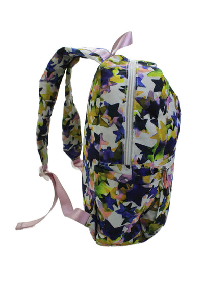 State Womens Watercolor Star Motif Zippered Compartment Backpack Multicolor