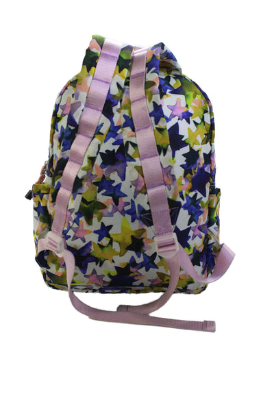State Womens Watercolor Star Motif Zippered Compartment Backpack Multicolor