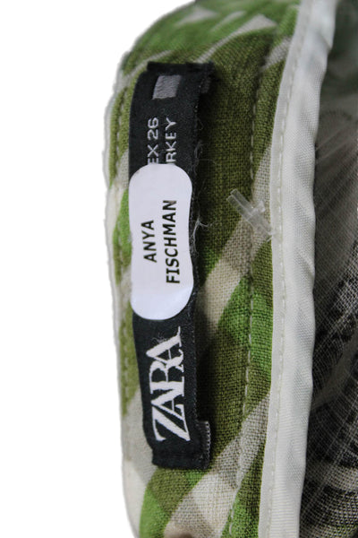 Zara Womens Straight Pencil Floral Viscose Midi Skirt Size XS