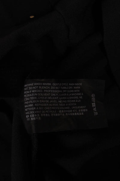 Theory Men Polo Black Collared Short Sleeve Button Viscose Blend Size XS