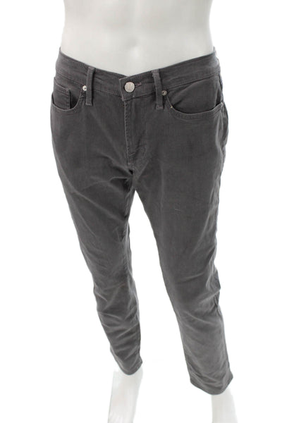 Frame Mens Skinny Jeans Gray Rayon Button Size 32