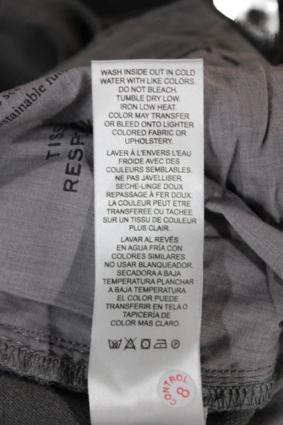 Frame Mens Skinny Jeans Gray Rayon Button Size 32