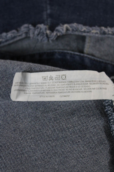 Ymi Womens Basic Jacket Blue Button Cotton Blend Long Sleeve Size M