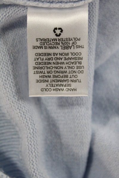 Pink Rose Womens Blue Cardigan Sweater Long Sleeve Round Neck Size L