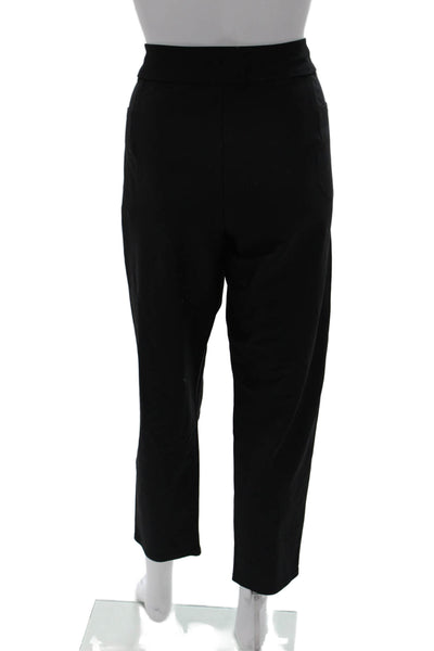 Athleta Womens Skinny Pants Black Nylon Zip 27 Inseam Size 6