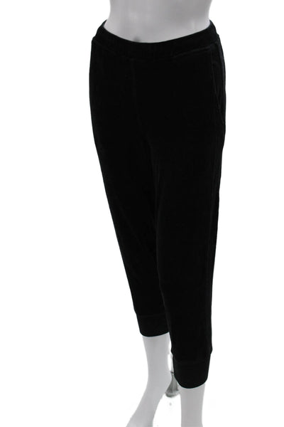 Vince Women Jogger Pants Black Cotton Pull On Size XS