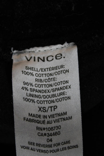 Vince Women Jogger Pants Black Cotton Pull On Size XS