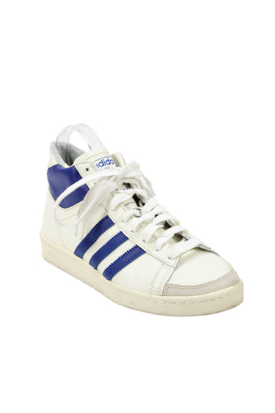Adidas Womens Leather High Top Sneakers White Size 6.5