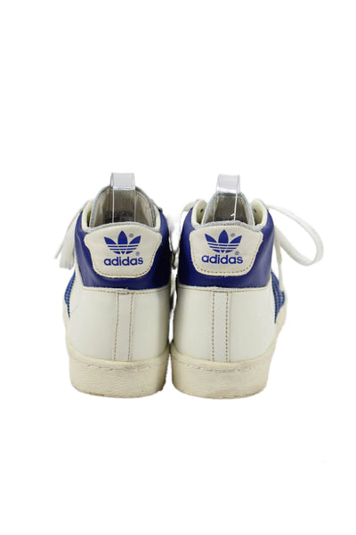 Adidas Womens Leather High Top Sneakers White Size 6.5