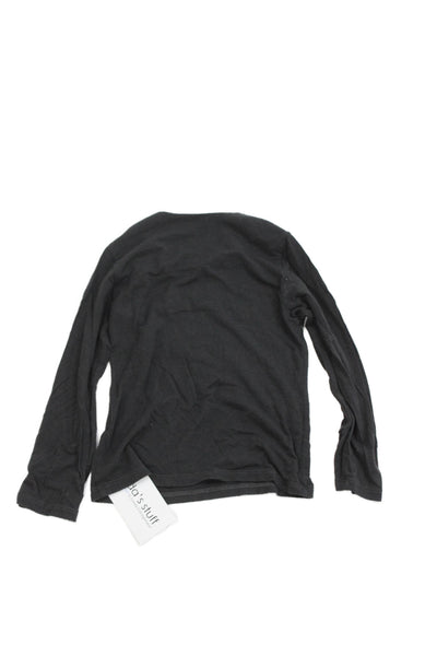Chloe Childrens Girls Long Sleeves Button Shoulder Shirt Grey Size 4